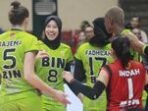 selebrasi pemain jakarta bin dalam laga final four seri kedua proliga 2024 di semarang foto diunggah minggu 1472024_169